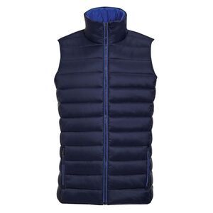 SOLS Mens Wave Padded Water Repellent Bodywarmer/Gilet / Navy